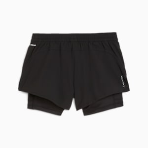 Shorts "2 en 1" PUMA RUN Velocity para mujer, PUMA Black, extralarge